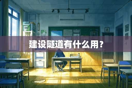 建设隧道有什么用？