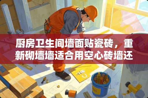 厨房卫生间墙面贴瓷砖，重新砌墙墙适合用空心砖墙还是实心砖墙，还是配合砌，12的墙