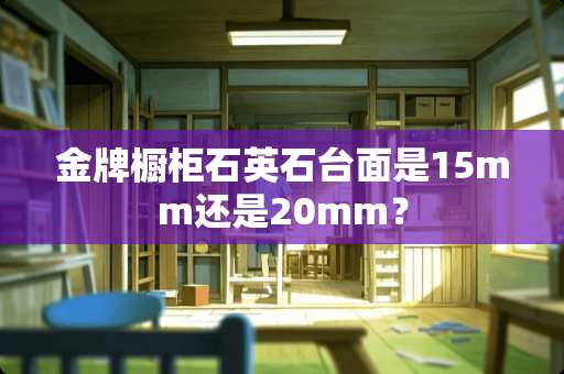 金牌橱柜石英石台面是15mm还是20mm？