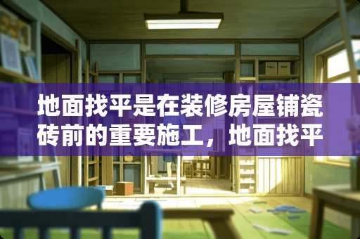 地面找平是在装修房屋铺瓷砖前的重要施工，地面找平方法有什么？