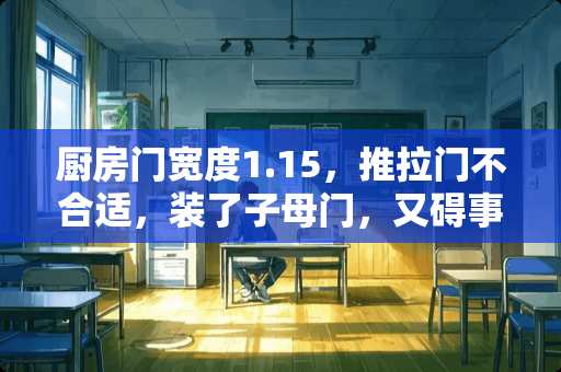 厨房门宽度1.15，推拉门不合适，装了子母门，又碍事，怎么办？