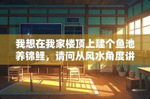 我想在我家楼顶上建个鱼池养锦鲤,请问从风水角度讲 我想在我家楼顶上建个鱼池养锦鲤,请问从风水角度讲