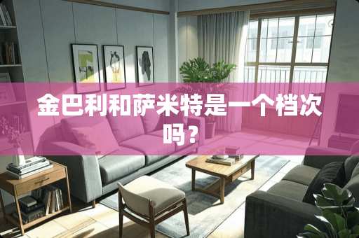 金巴利和萨米特是一个档次吗？