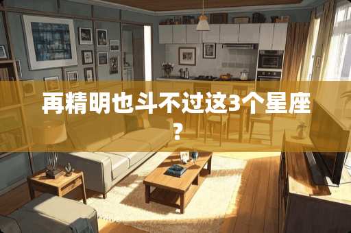 再精明也斗不过这3个星座？