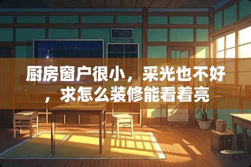 厨房窗户很小，采光也不好，求怎么装修能看着亮