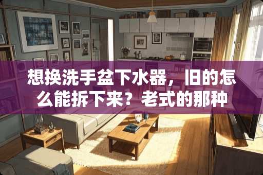 想换洗手盆下水器，旧的怎么能拆下来？老式的那种