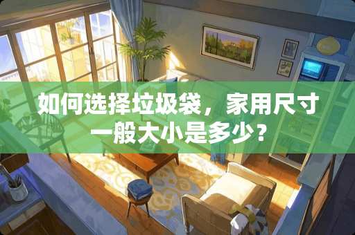 如何选择垃圾袋，家用尺寸一般大小是多少？