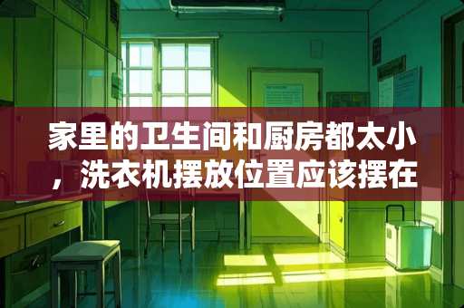 家里的卫生间和厨房都太小，洗衣机摆放位置应该摆在哪里好呢？