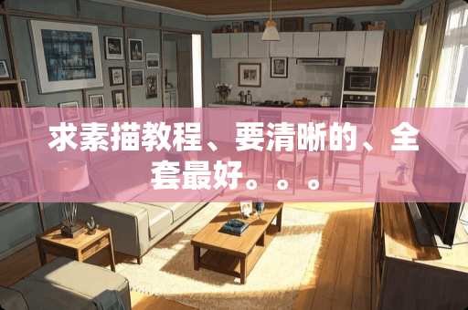 求素描教程、要清晰的、**最好。。。