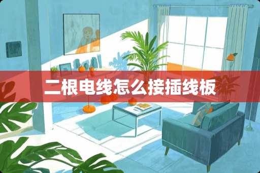 二根电线怎么接插线板