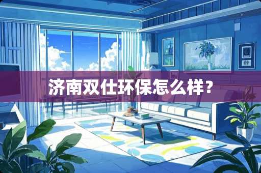 济南双仕环保怎么样？