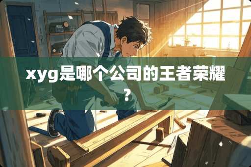 xyg是哪个公司的王者荣耀？