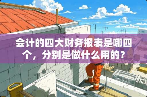 会计的四大财务报表是哪四个，分别是做什么用的？