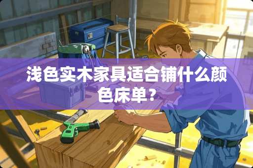 浅色实木家具适合铺什么颜色床单？