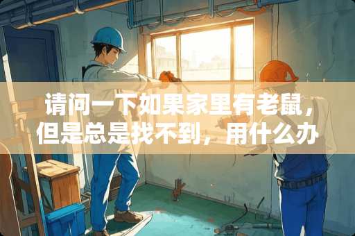 请问一下如果家里有老鼠，但是总是找不到，用什么办法，可以抓到老鼠？