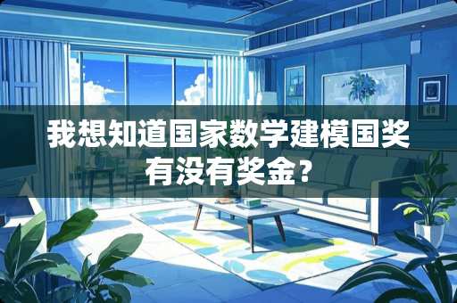 我想知道国家数学建模国奖有没有奖金？