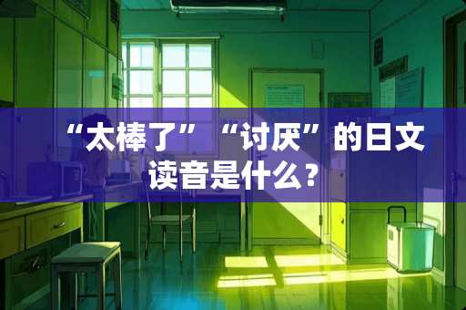 “太棒了”“讨厌”的日文读音是什么？