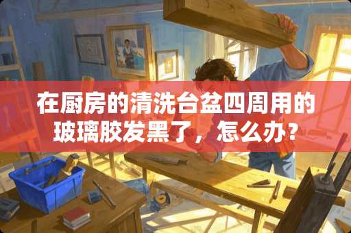 在厨房的清洗台盆四周用的玻璃胶发黑了，怎么办？