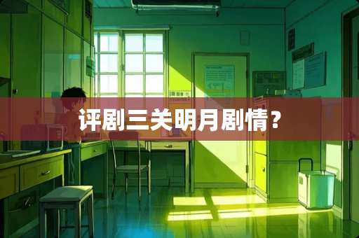 评剧三关明月剧情？