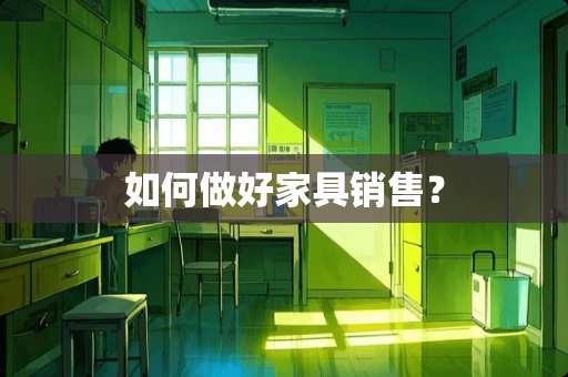 如何做好家具销售？