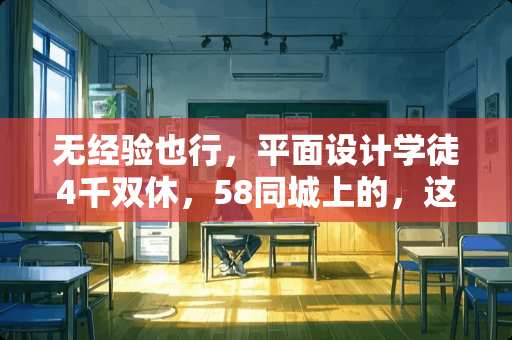 无经验也行，平面设计学徒4千双休，58同城上的，这可信吗？