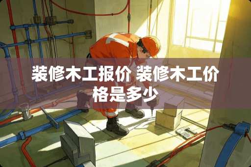 装修木工报价 装修木工价格是多少