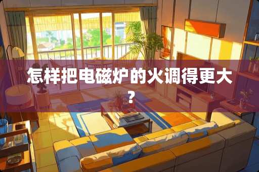 怎样把电磁炉的火调得更大？
