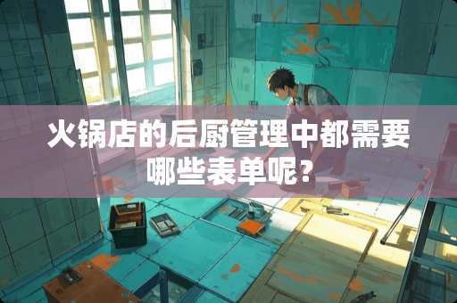 火锅店的后厨管理中都需要哪些表单呢？