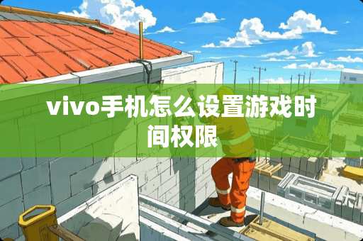 vivo手机怎么设置游戏时间权限