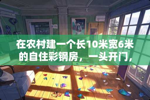 在农村建一个长10米宽6米的自住彩钢房，一头开门，厨房3米乘6米，要怎