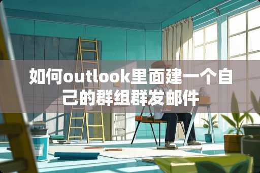 如何outlook里面建一个自己的群组群发邮件