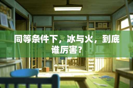 同等条件下，冰与火，到底谁厉害？