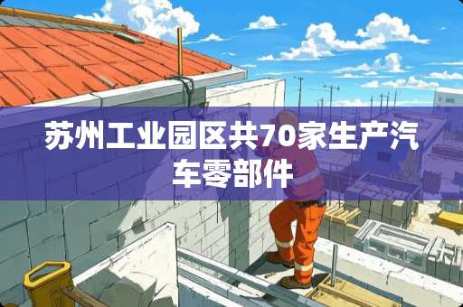 苏州工业园区共70家生产汽车零部件
