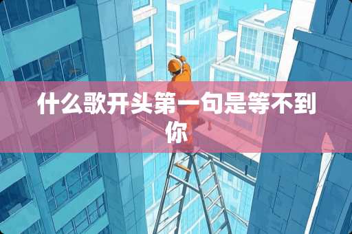 什么歌开头第一句是等不到你