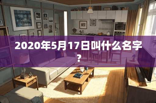 2020年5月17日叫什么名字？