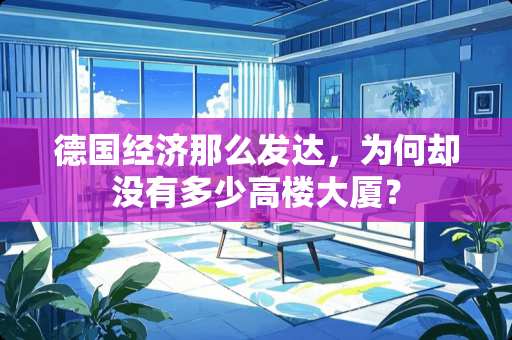 德国经济那么发达，为何却没有多少高楼大厦？