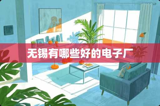 无锡有哪些好的电子厂