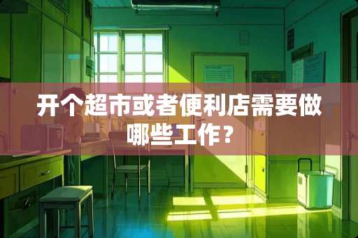 开个超市或者便利店需要做哪些工作? 开个超市或者便利店需要做哪些工作?