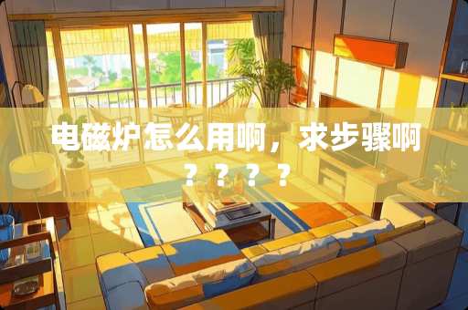 电磁炉怎么用啊，求步骤啊？？？？