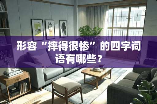 形容“摔得很惨”的四字词语有哪些？