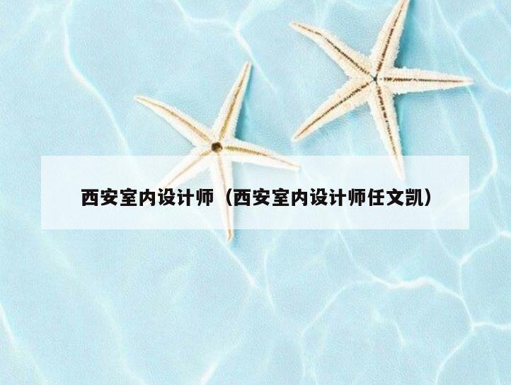 西安室内设计师（西安室内设计师任文凯）