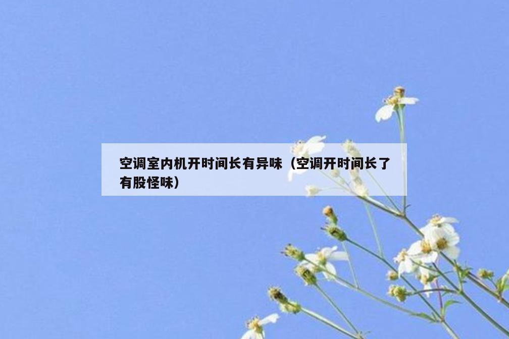 空调室内机开时间长有异味（空调开时间长了有股怪味）