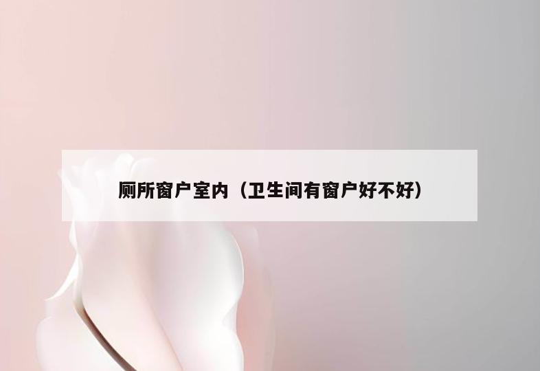 厕所窗户室内(卫生间有窗户好不好) 厕所窗户室内(卫生间有窗户好不好)