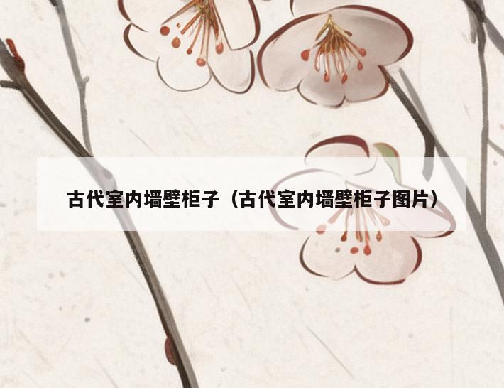古代室内墙壁柜子（古代室内墙壁柜子图片）