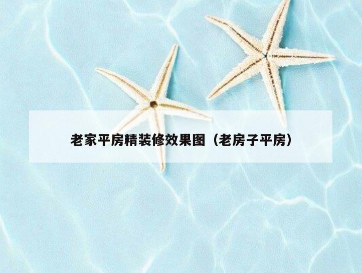 老家平房精装修效果图（老房子平房）