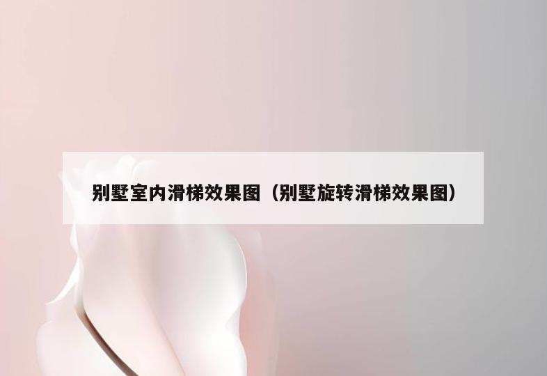 别墅室内滑梯效果图(别墅旋转滑梯效果图) 别墅室内滑梯效果图(别墅旋转滑梯效果图)