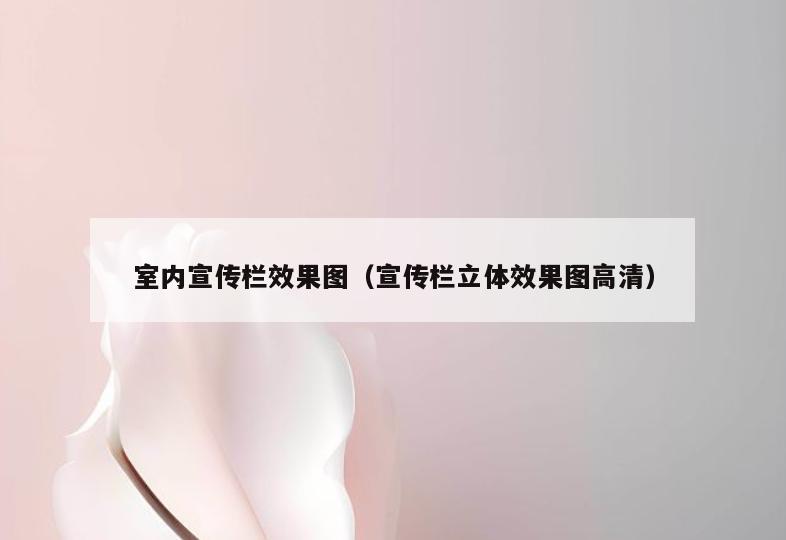 室内宣传栏效果图(宣传栏立体效果图高清) 室内宣传栏效果图(宣传栏立体效果图高清)