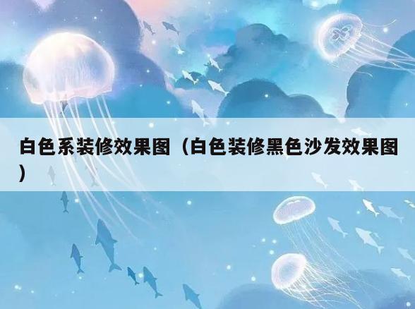 白色系装修效果图（白色装修黑色沙发效果图）