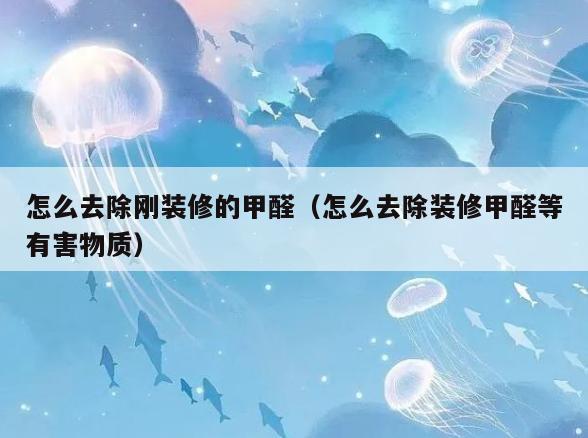 怎么去除刚装修的甲醛(怎么去除装修甲醛等有害物质) 怎么去除刚装修的甲醛(怎么去除装修甲醛等有害物质)