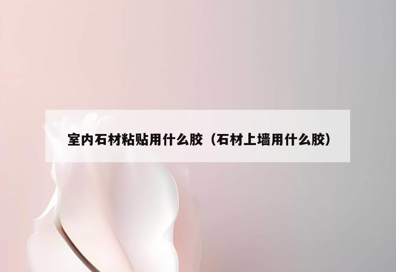 室内石材粘贴用什么胶(石材上墙用什么胶) 室内石材粘贴用什么胶(石材上墙用什么胶)